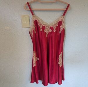 Vintage 90s lace Satin Slip Dress